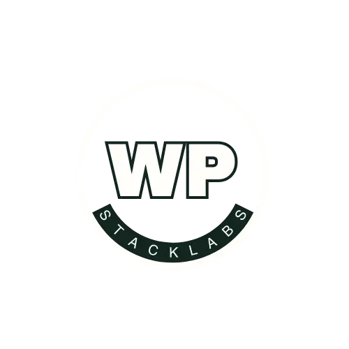 WP Stacklabs Logo Logo von WP Stacklabs mit den Buchstaben „WP“ in einem Kreis.